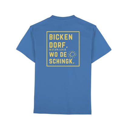 Wo de Sonn schingk - Bickendorf Druck Rücken - Premium Classic T-Shirt