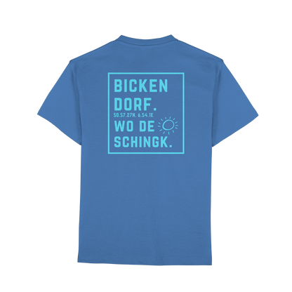 Wo de Sonn schingk - Bickendorf Druck Rücken - Premium Classic T-Shirt