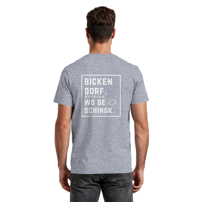 Wo de Sonn schingk - Bickendorf Druck Rücken - Premium Classic T-Shirt