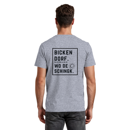 Wo de Sonn schingk - Bickendorf Druck Rücken - Premium Classic T-Shirt