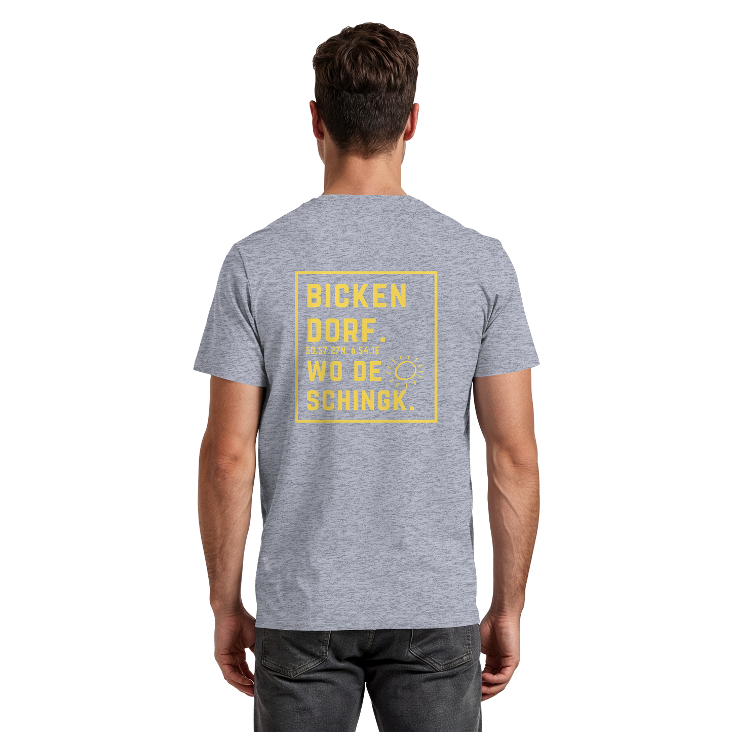 Wo de Sonn schingk - Bickendorf Druck Rücken - Premium Classic T-Shirt