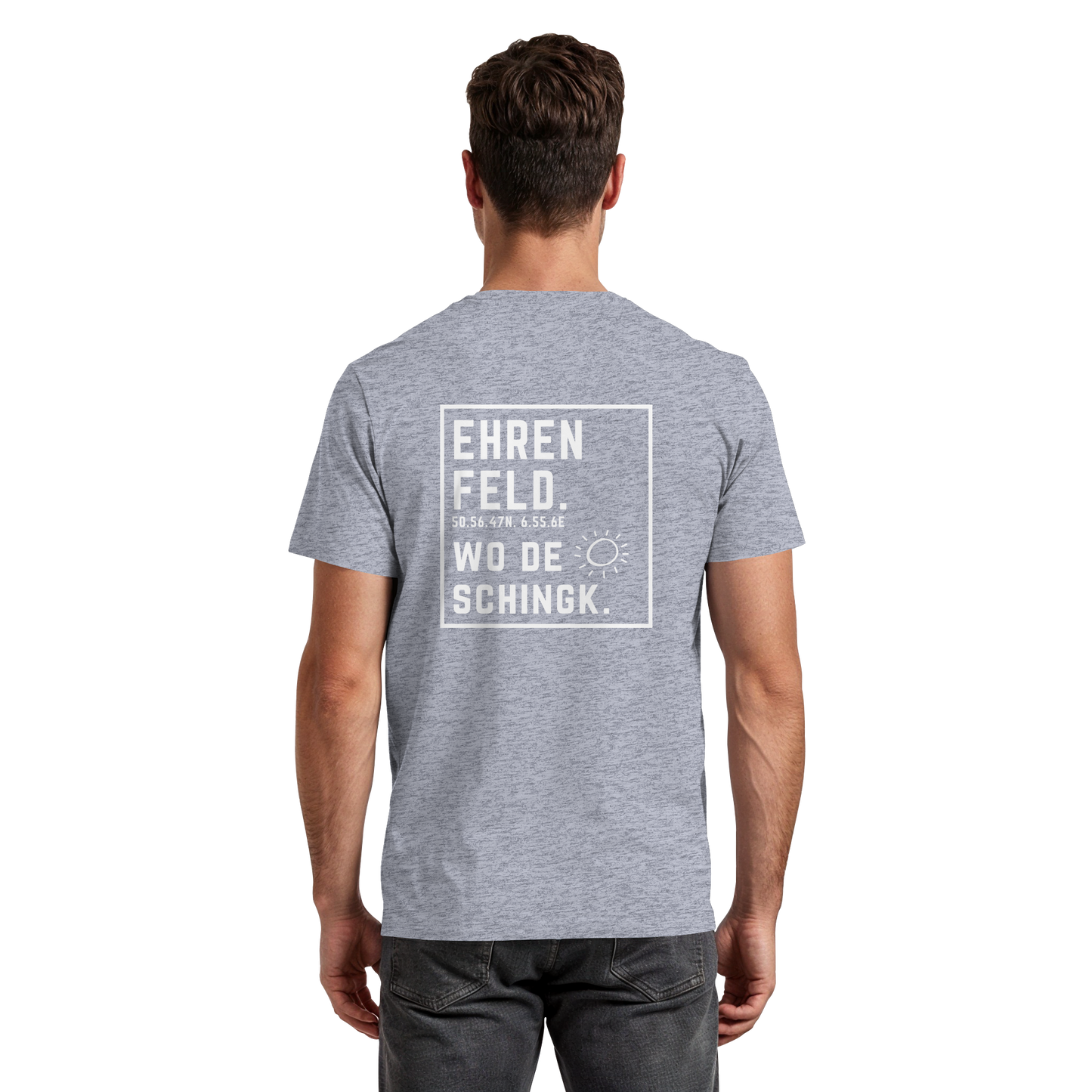 Wo de Sonn schingk - Ehrenfeld Druck Rücken  - Premium Classic T-Shirt