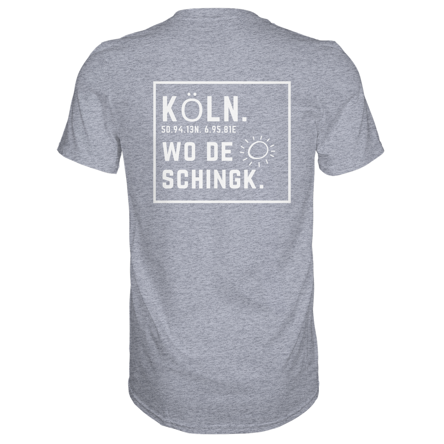 Wo de Sonn schingk - Köln Druck Rücken  - Premium Classic T-Shirt