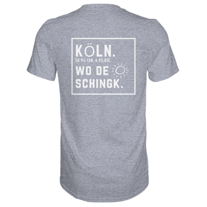 Wo de Sonn schingk - Köln Druck Rücken  - Premium Classic T-Shirt