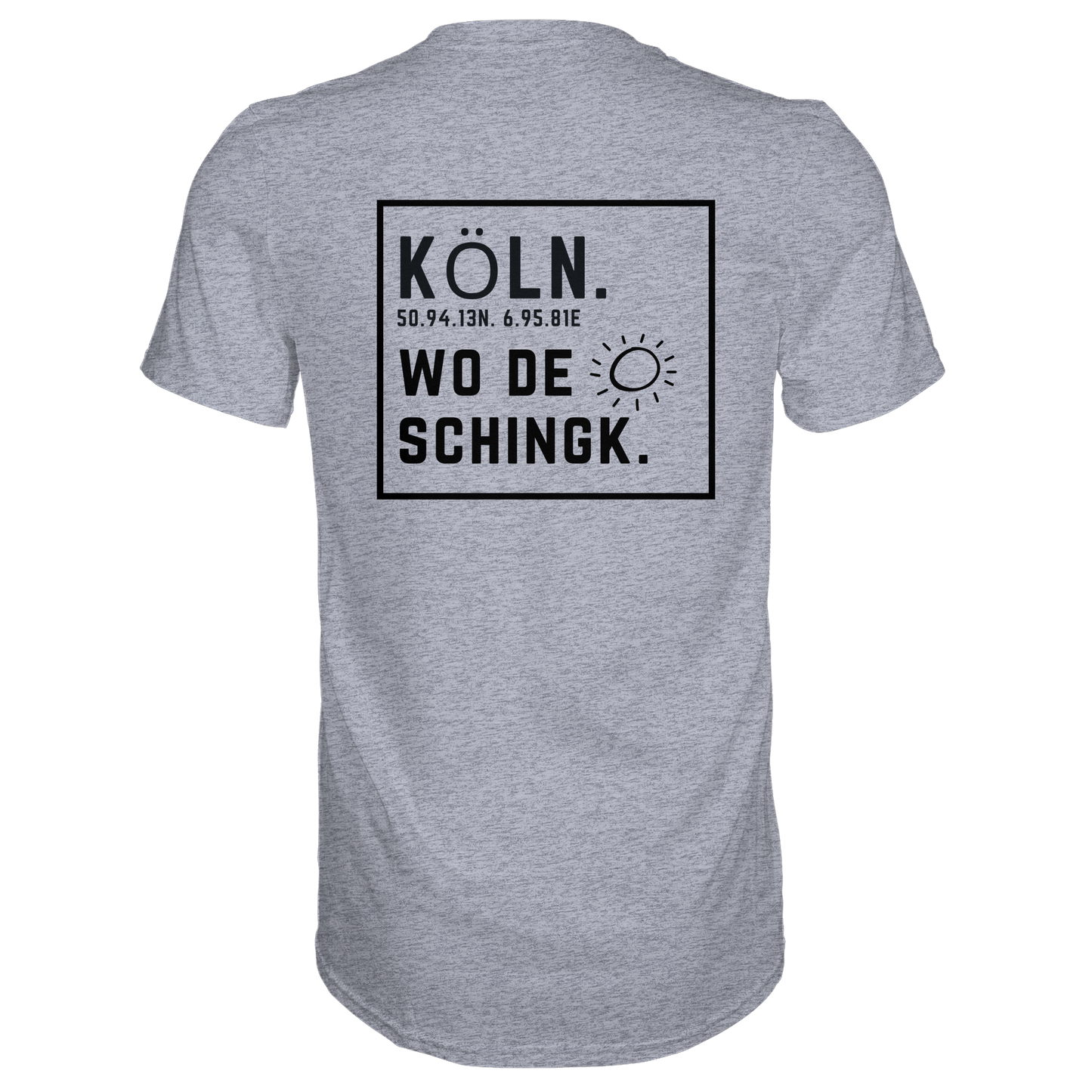 Wo de Sonn schingk - Köln Druck Rücken  - Premium Classic T-Shirt