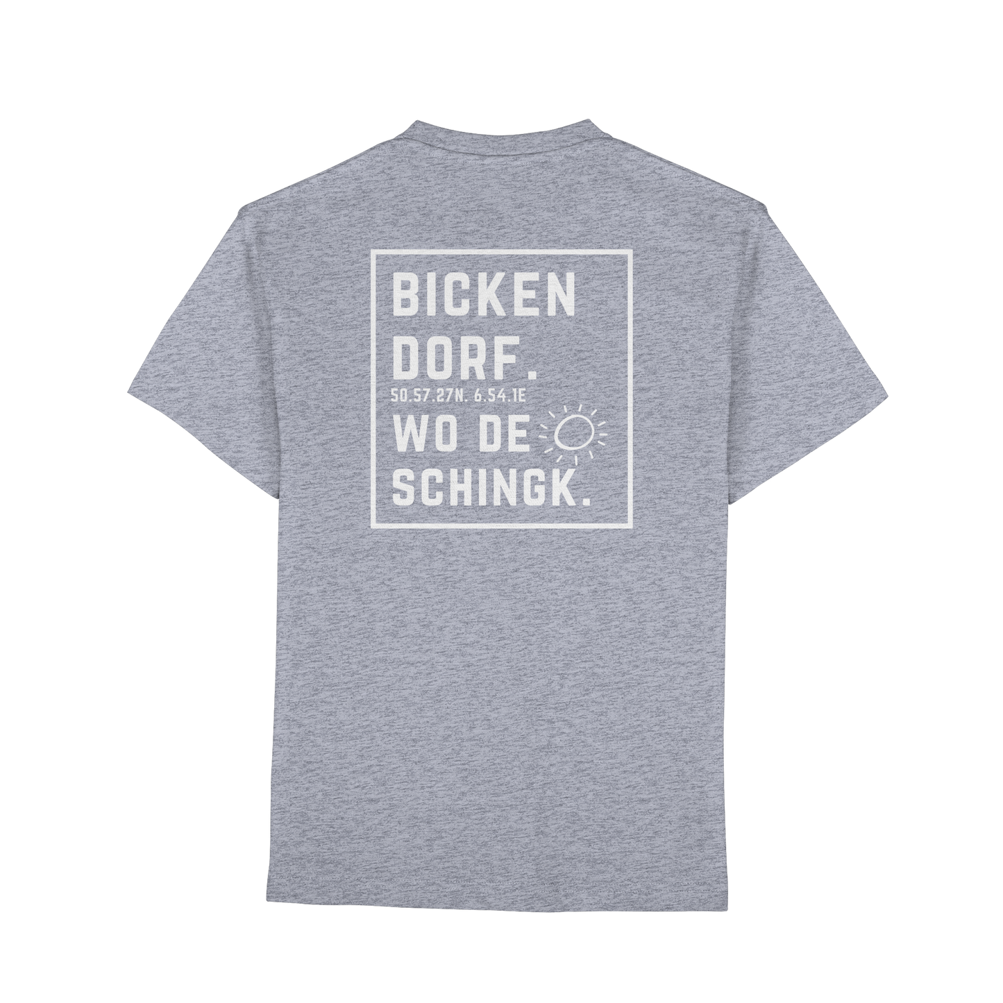 Wo de Sonn schingk - Bickendorf Druck Rücken - Premium Classic T-Shirt
