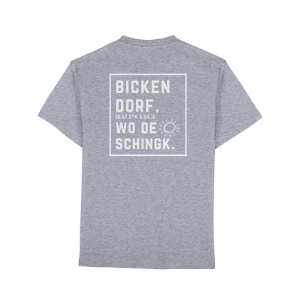 Wo de Sonn schingk - Bickendorf Druck Rücken - Premium Classic T-Shirt