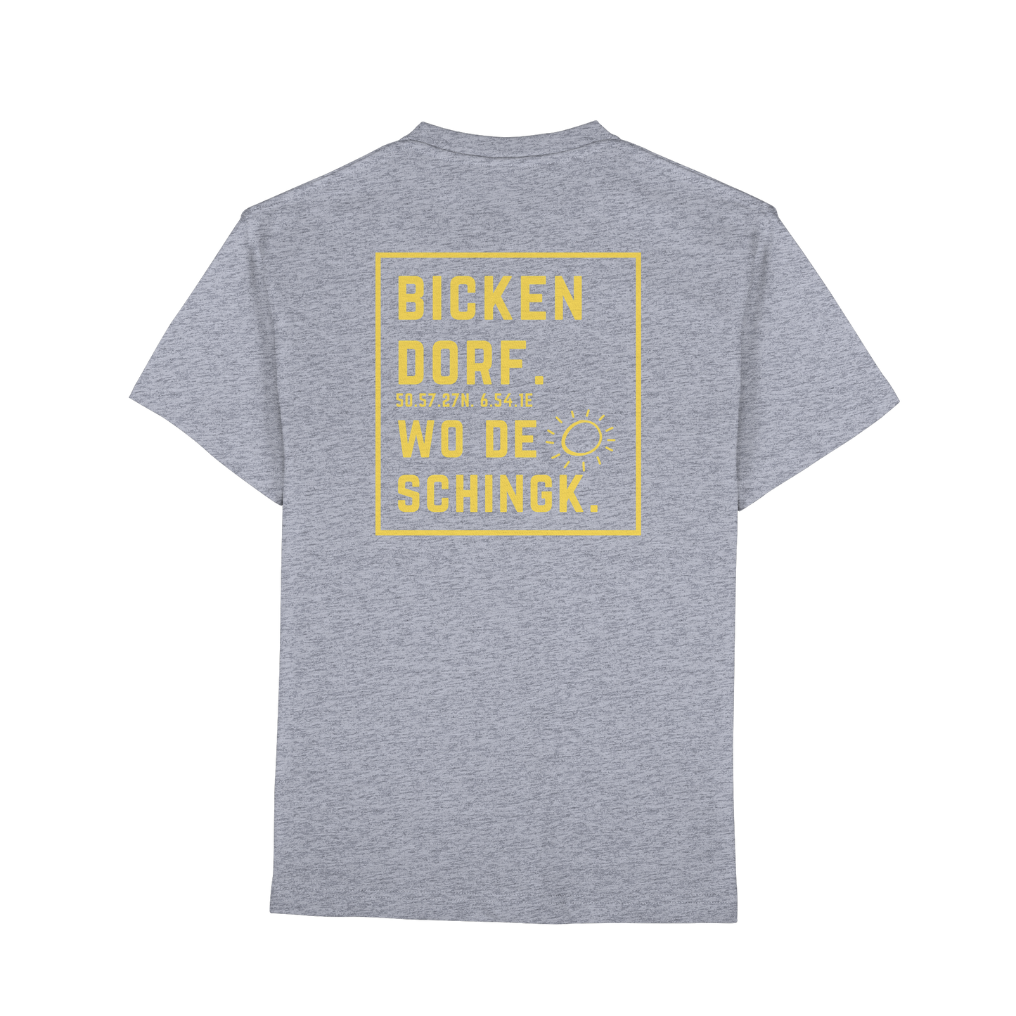 Wo de Sonn schingk - Bickendorf Druck Rücken - Premium Classic T-Shirt