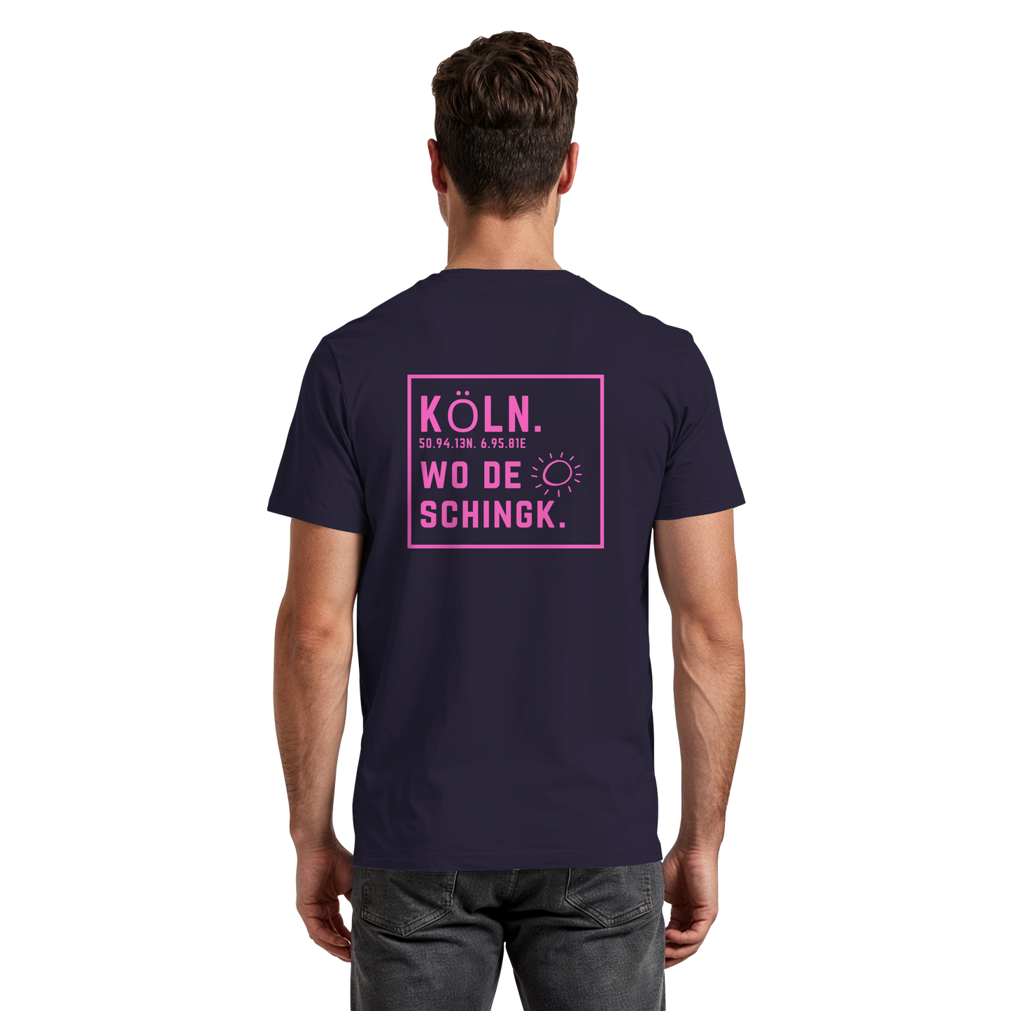 Wo de Sonn schingk - Köln Druck Rücken - Premium Classic T-Shirt