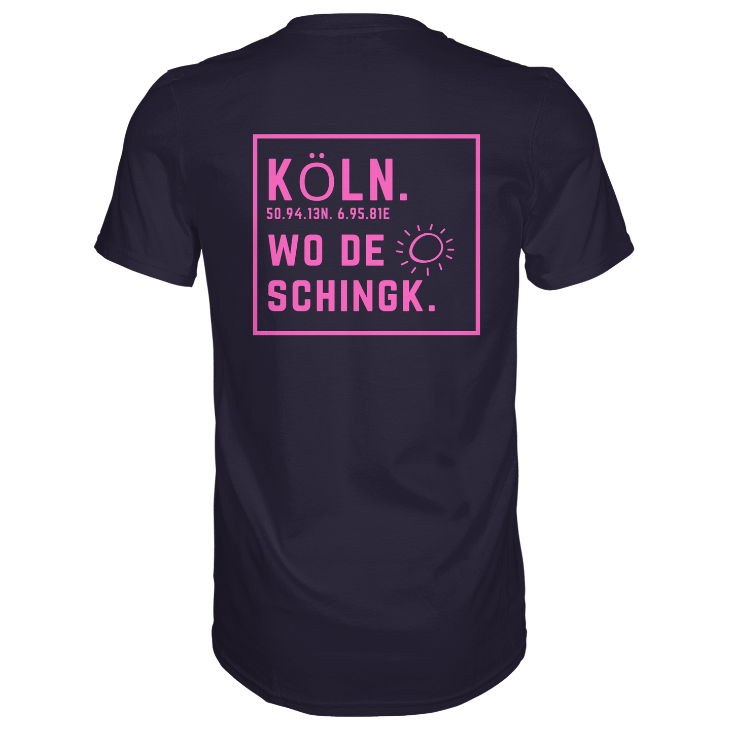 Wo de Sonn schingk - Köln Druck Rücken - Premium Classic T-Shirt