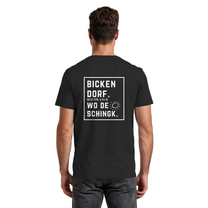 Wo de Sonn schingk - Bickendorf Druck Rücken - Premium Classic T-Shirt