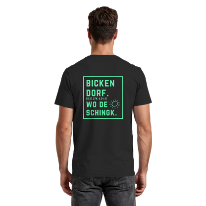 Wo de Sonn schingk - Bickendorf Druck Rücken - Premium Classic T-Shirt