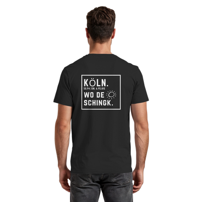 Wo de Sonn schingk - Köln Druck Rücken  - Premium Classic T-Shirt