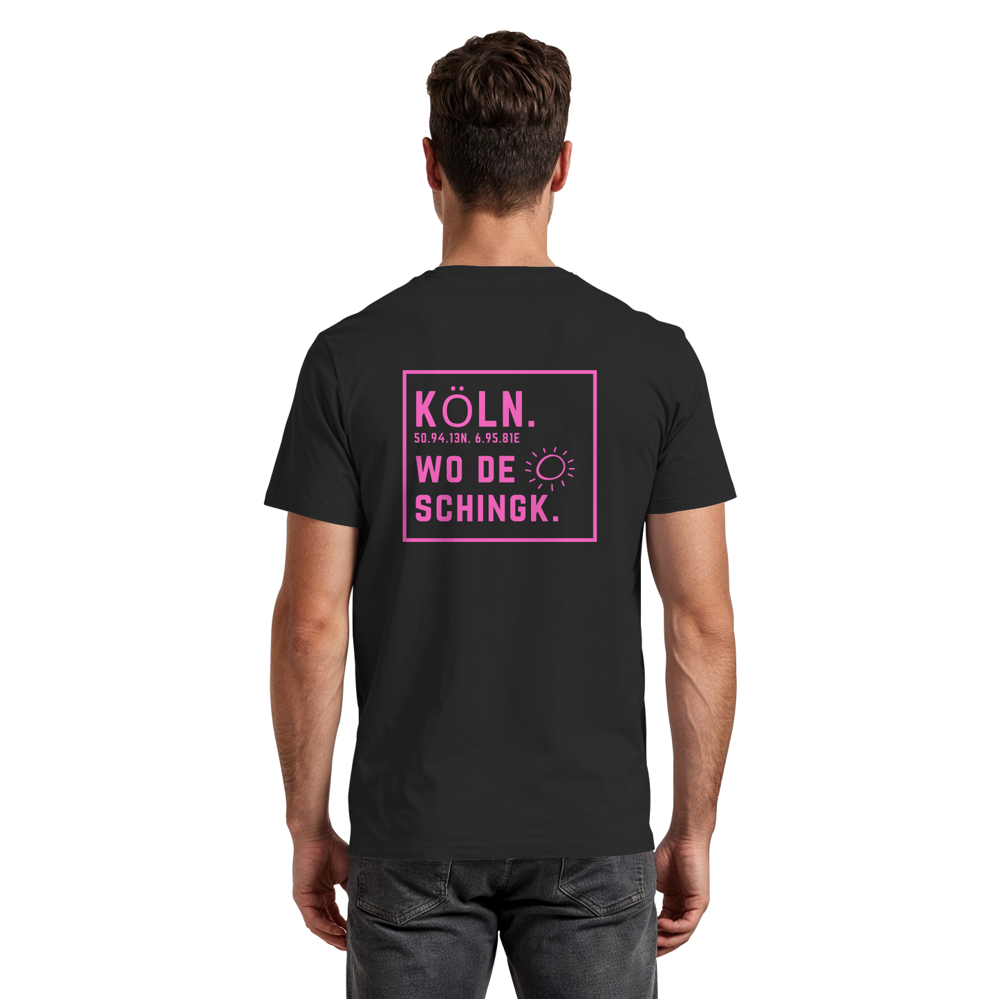 Wo de Sonn schingk - Köln Druck Rücken - Premium Classic T-Shirt