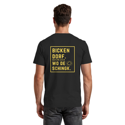 Wo de Sonn schingk - Bickendorf Druck Rücken - Premium Classic T-Shirt