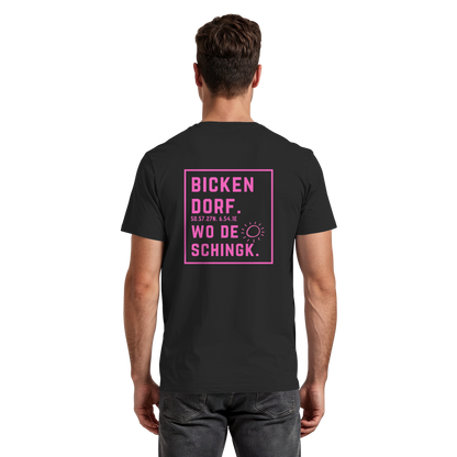 Wo de Sonn schingk - Bickendorf Druck Rücken - Premium Classic T-Shirt