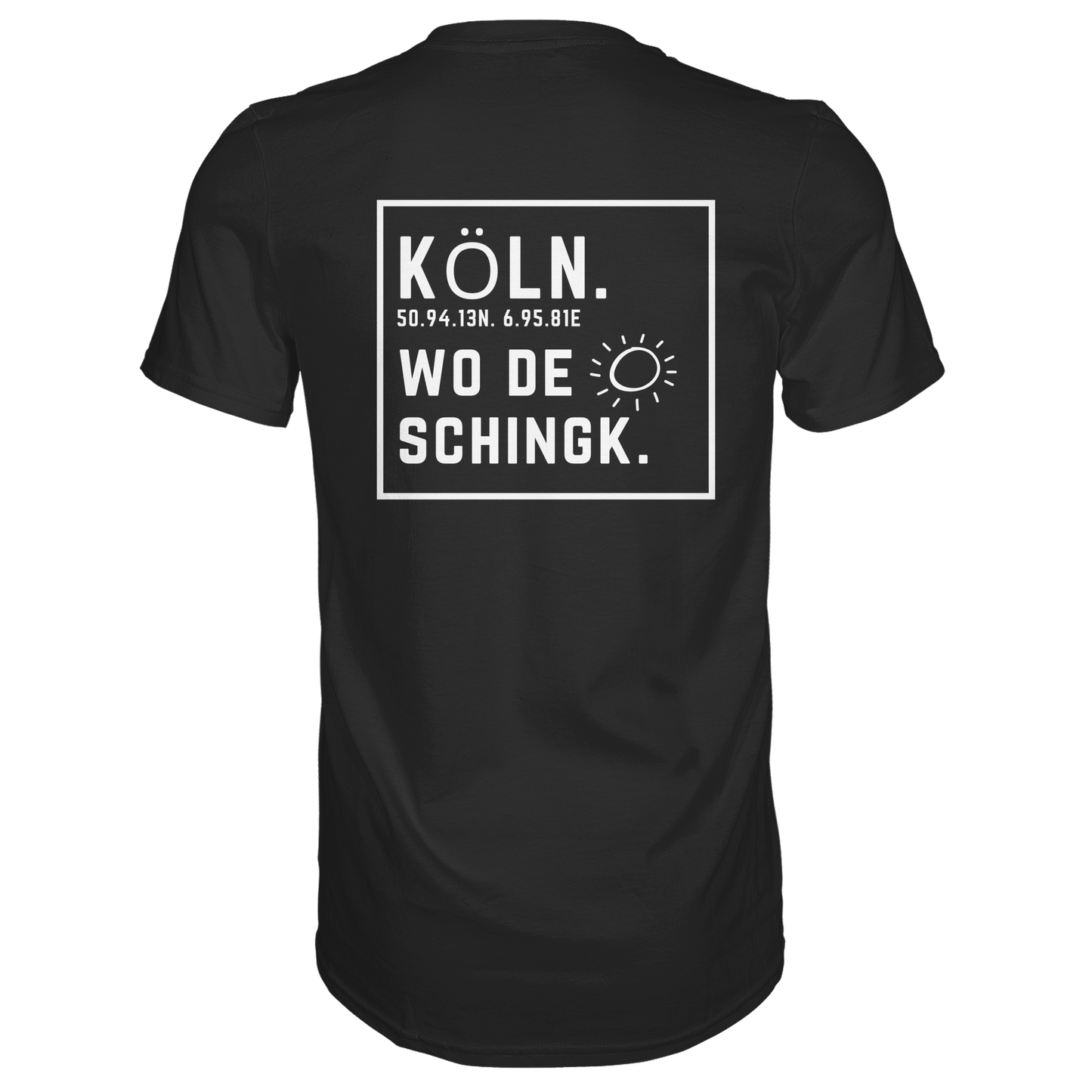 Wo de Sonn schingk - Köln Druck Rücken  - Premium Classic T-Shirt