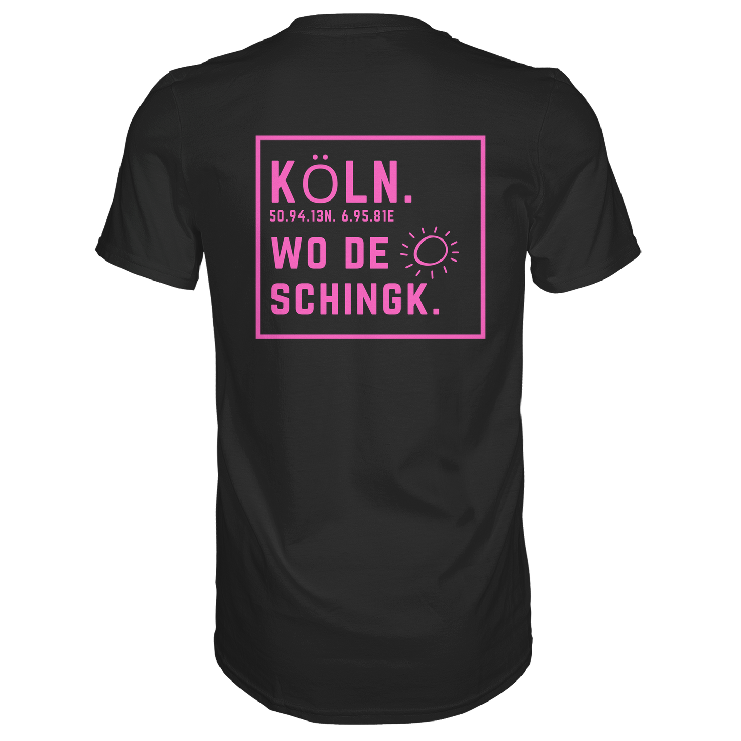 Wo de Sonn schingk - Köln Druck Rücken - Premium Classic T-Shirt
