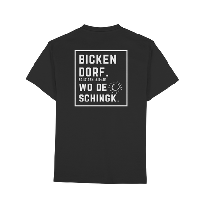 Wo de Sonn schingk - Bickendorf Druck Rücken - Premium Classic T-Shirt