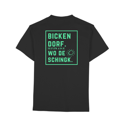 Wo de Sonn schingk - Bickendorf Druck Rücken - Premium Classic T-Shirt