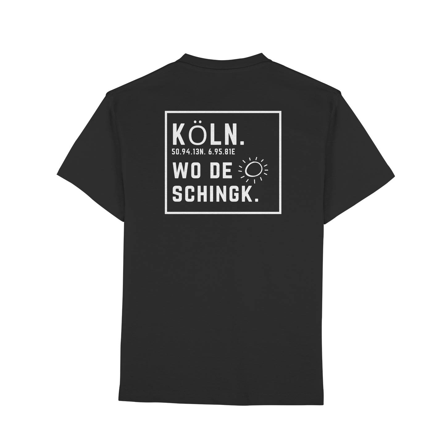 Wo de Sonn schingk - Köln Druck Rücken  - Premium Classic T-Shirt