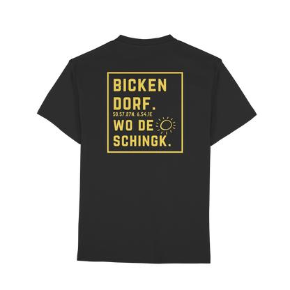 Wo de Sonn schingk - Bickendorf Druck Rücken - Premium Classic T-Shirt