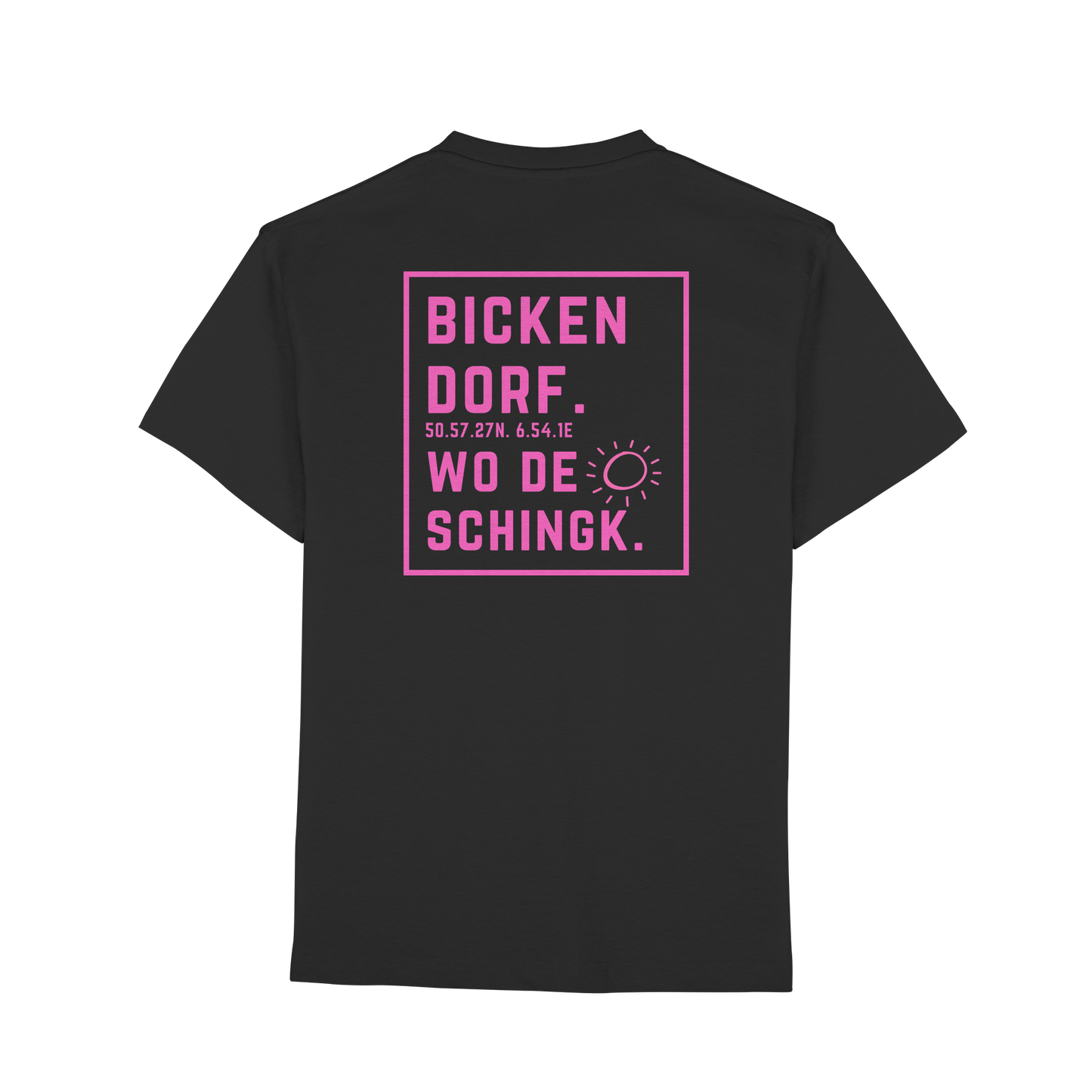 Wo de Sonn schingk - Bickendorf Druck Rücken - Premium Classic T-Shirt