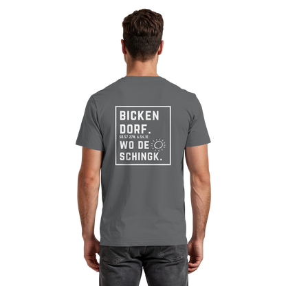Wo de Sonn schingk - Bickendorf Druck Rücken - Premium Classic T-Shirt