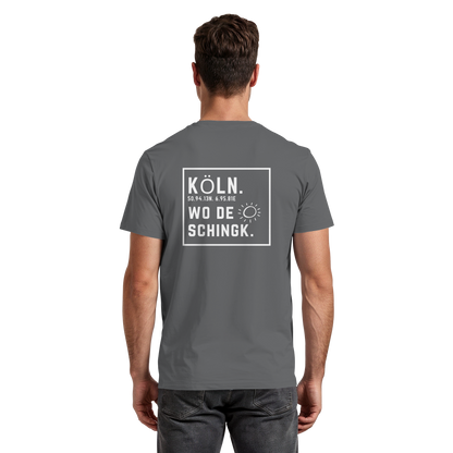 Wo de Sonn schingk - Köln Druck Rücken  - Premium Classic T-Shirt
