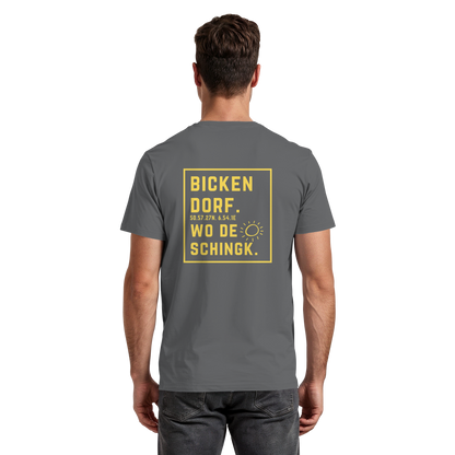 Wo de Sonn schingk - Bickendorf Druck Rücken - Premium Classic T-Shirt