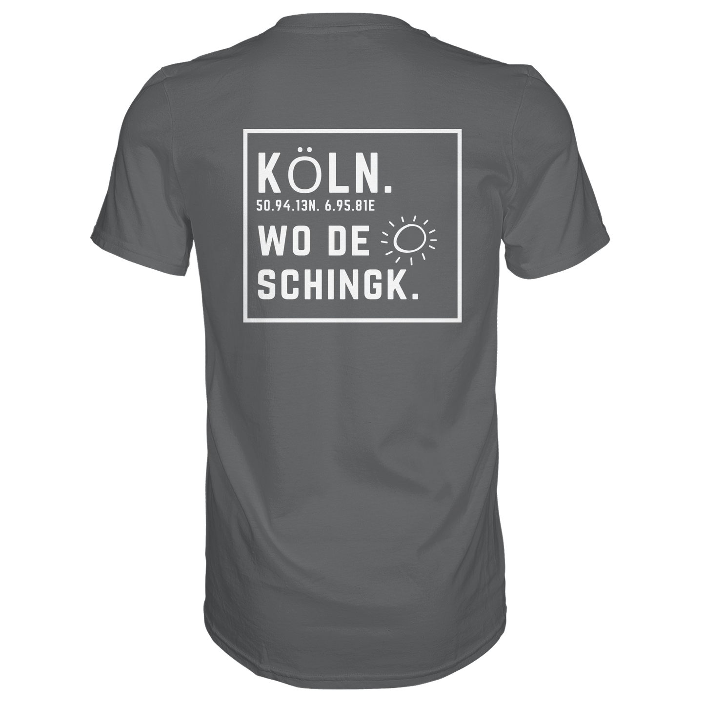 Wo de Sonn schingk - Köln Druck Rücken  - Premium Classic T-Shirt