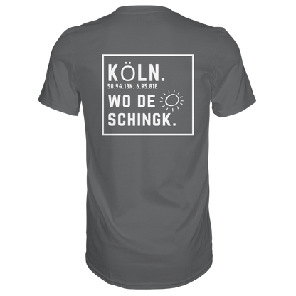 Wo de Sonn schingk - Köln Druck Rücken  - Premium Classic T-Shirt