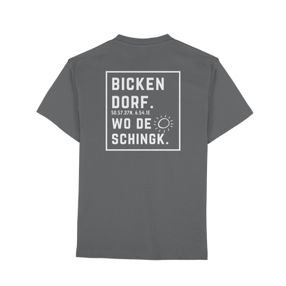 Wo de Sonn schingk - Bickendorf Druck Rücken - Premium Classic T-Shirt