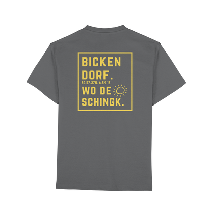 Wo de Sonn schingk - Bickendorf Druck Rücken - Premium Classic T-Shirt