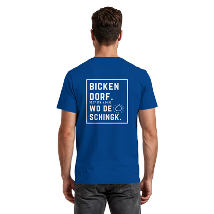 Wo de Sonn schingk - Bickendorf Druck Rücken - Premium Classic T-Shirt