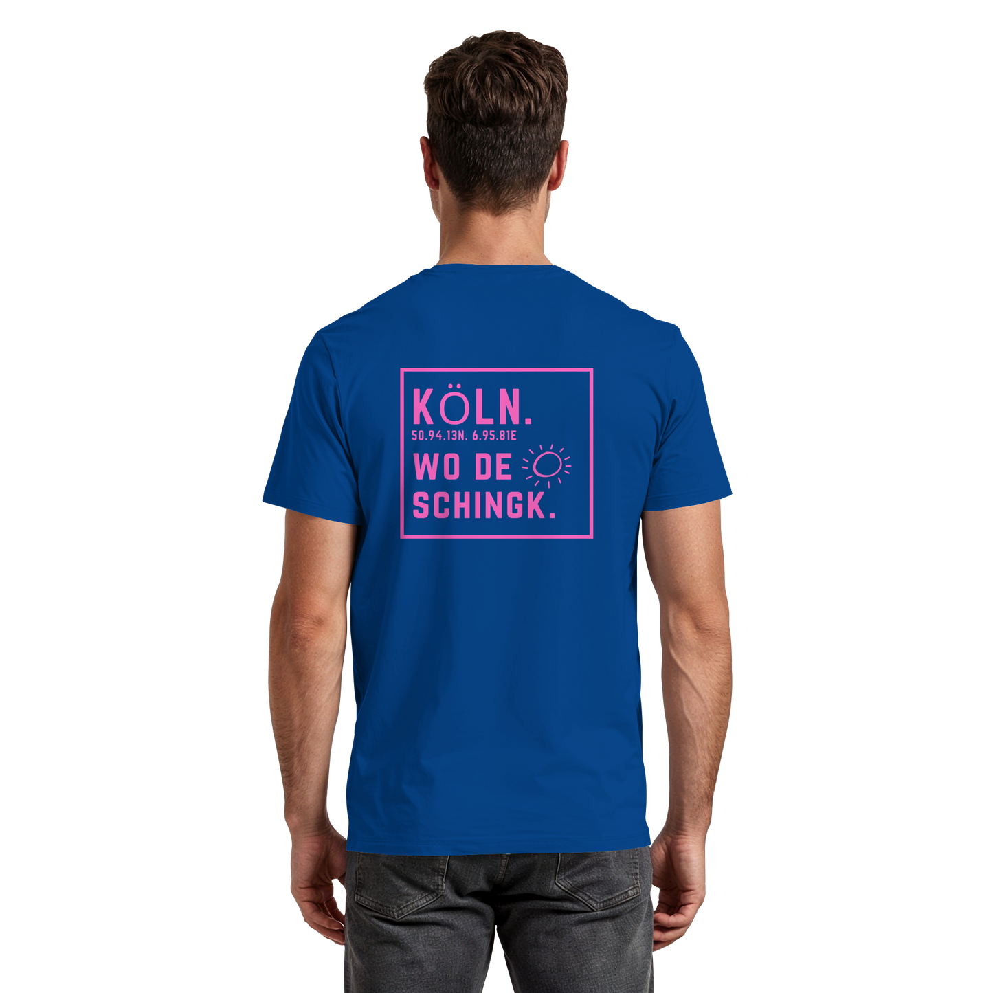 Wo de Sonn schingk - Köln Druck Rücken - Premium Classic T-Shirt