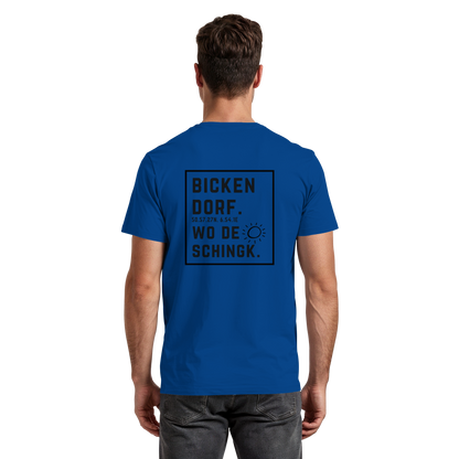 Wo de Sonn schingk - Bickendorf Druck Rücken - Premium Classic T-Shirt