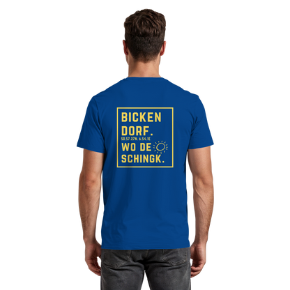 Wo de Sonn schingk - Bickendorf Druck Rücken - Premium Classic T-Shirt