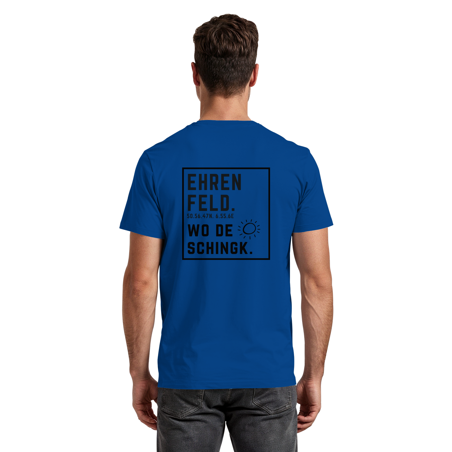 Wo de Sonn schingk - Ehrenfeld Druck Rücken - Premium Classic T-Shirt