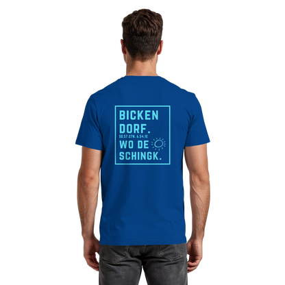 Wo de Sonn schingk - Bickendorf Druck Rücken - Premium Classic T-Shirt