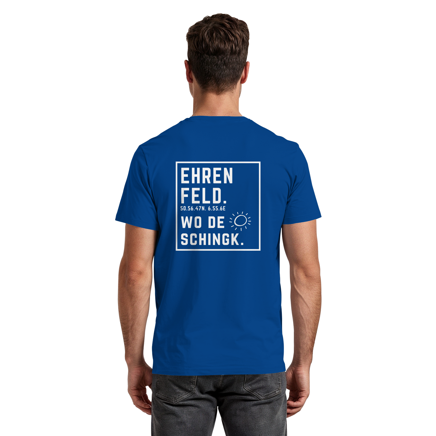 Wo de Sonn schingk - Ehrenfeld Druck Rücken  - Premium Classic T-Shirt