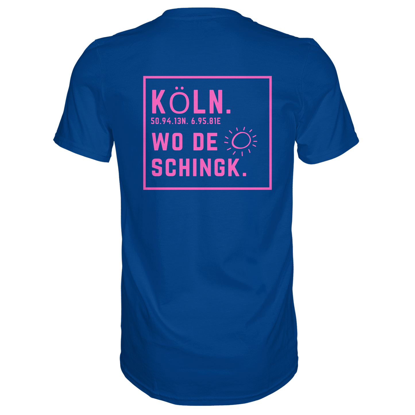 Wo de Sonn schingk - Köln Druck Rücken - Premium Classic T-Shirt