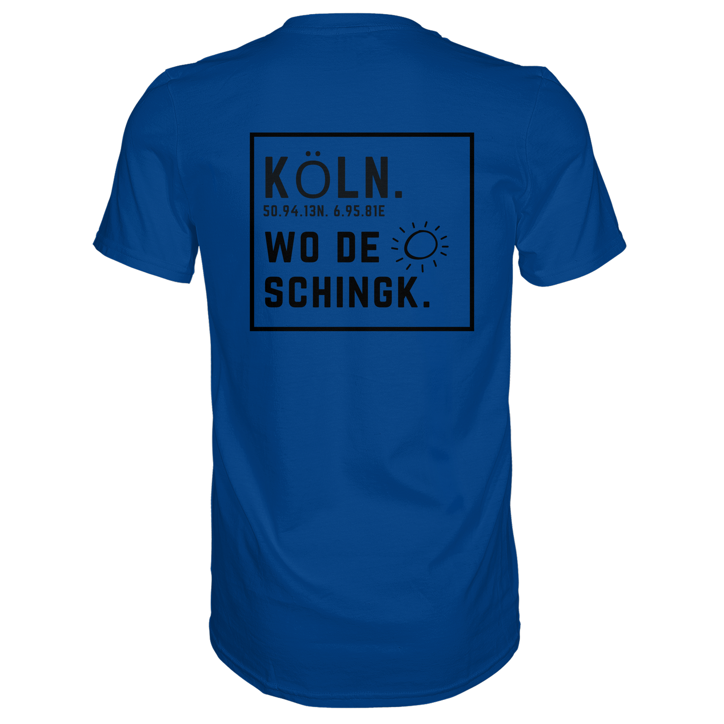 Wo de Sonn schingk - Köln Druck Rücken  - Premium Classic T-Shirt