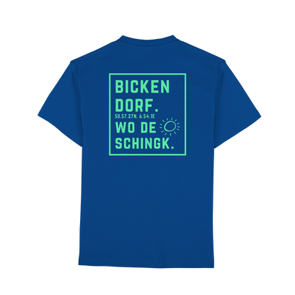 Wo de Sonn schingk - Bickendorf Druck Rücken - Premium Classic T-Shirt