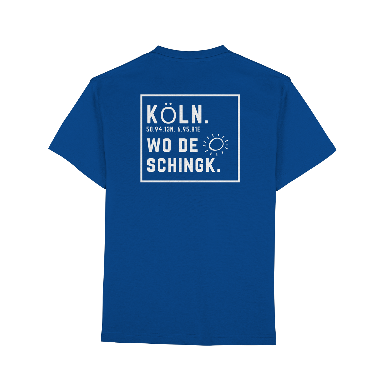 Wo de Sonn schingk - Köln Druck Rücken  - Premium Classic T-Shirt
