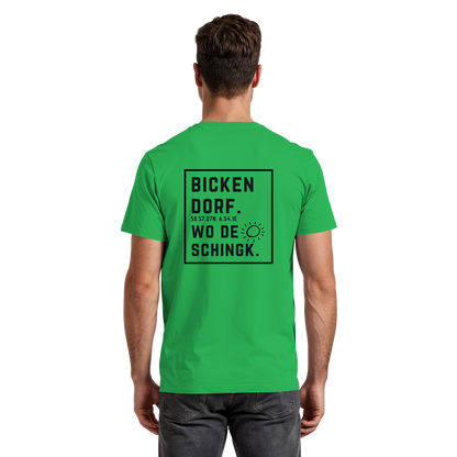 Wo de Sonn schingk - Bickendorf Druck Rücken - Premium Classic T-Shirt