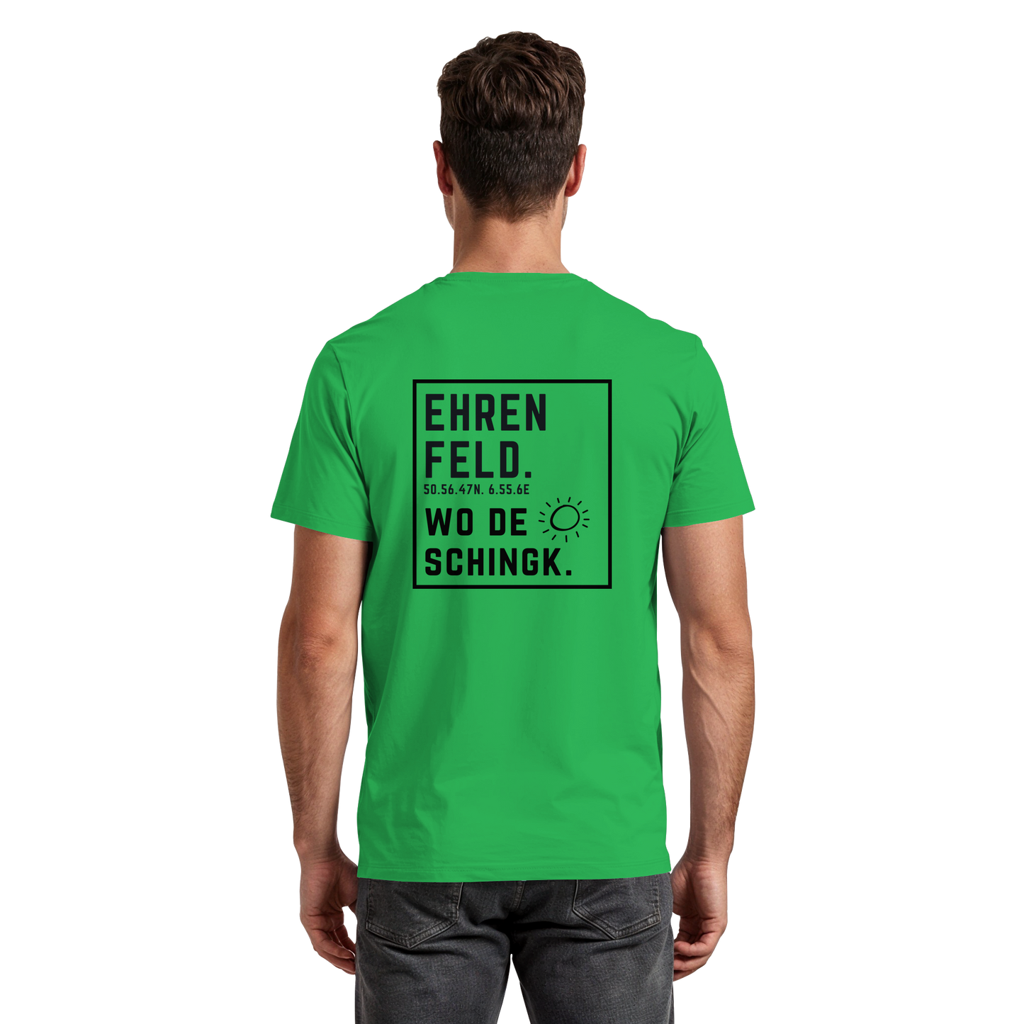 Wo de Sonn schingk - Ehrenfeld Druck Rücken - Premium Classic T-Shirt