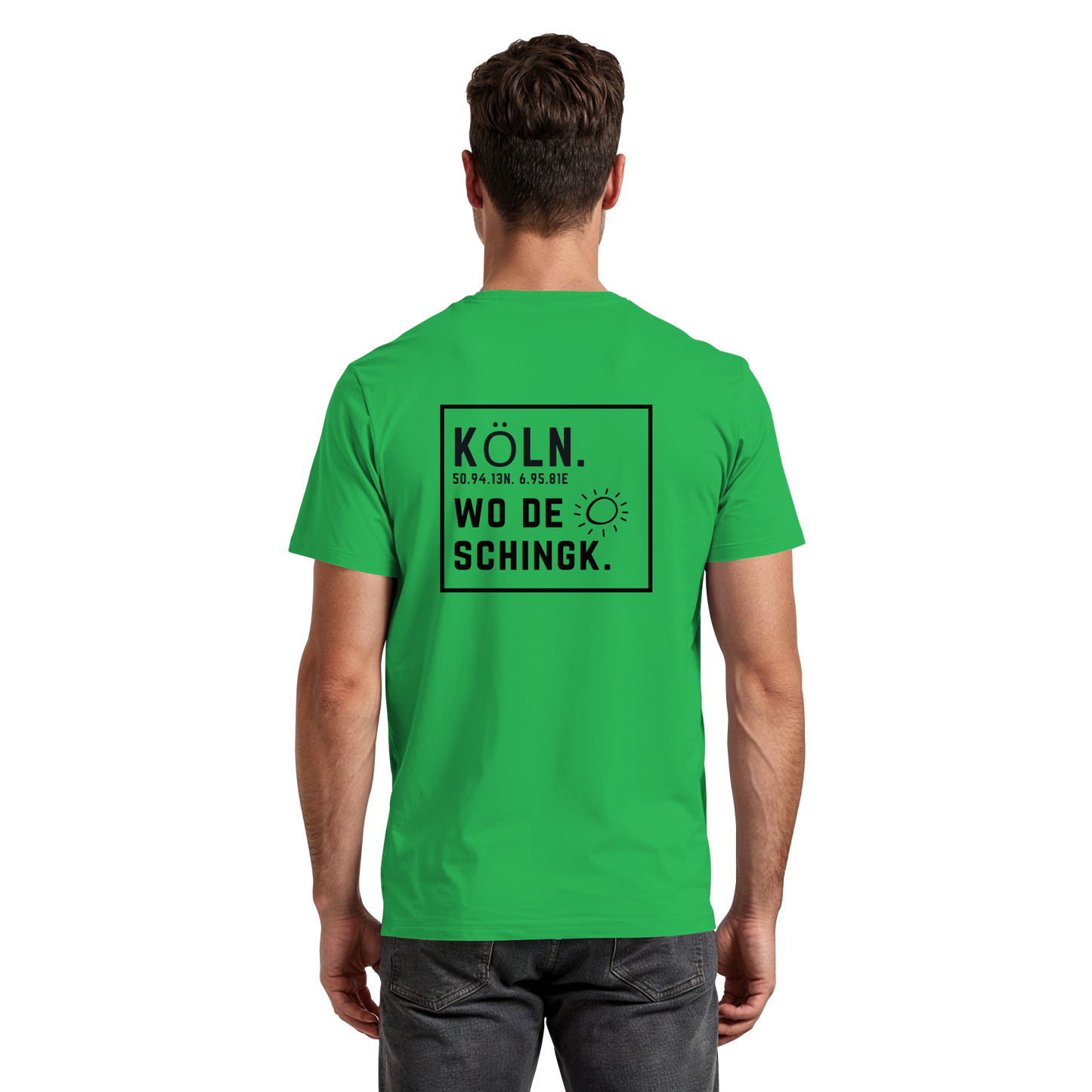 Wo de Sonn schingk - Köln Druck Rücken  - Premium Classic T-Shirt