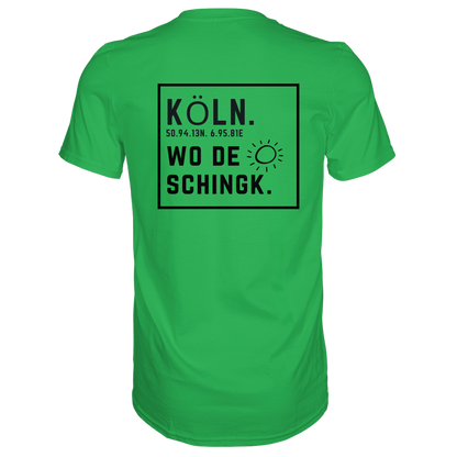 Wo de Sonn schingk - Köln Druck Rücken  - Premium Classic T-Shirt