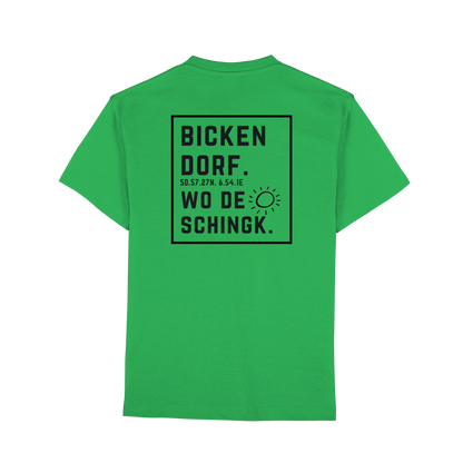 Wo de Sonn schingk - Bickendorf Druck Rücken - Premium Classic T-Shirt